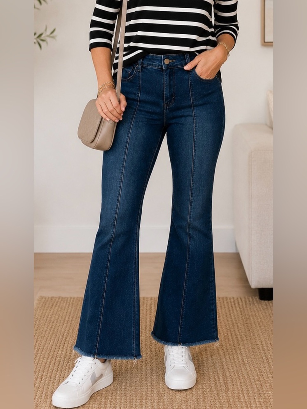 Chelsea & Violet High Rise/Flare Leg Women's Denim Jeans